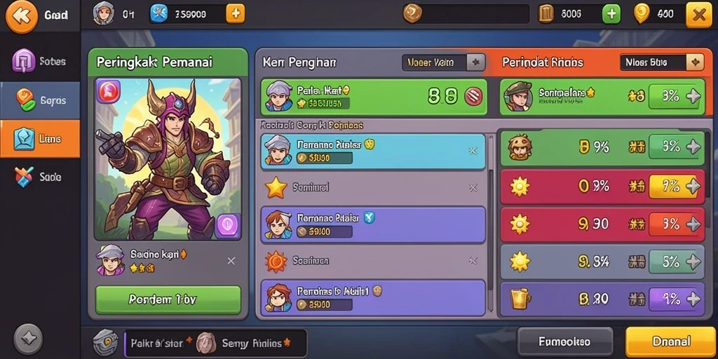 Tampilan antarmuka pengguna DEWATOGEL yang menarik dan modern.
