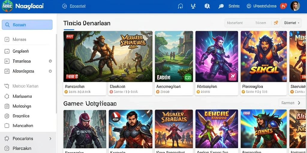 Screenshot 1 menunjukkan tampilan utama game yang menarik.