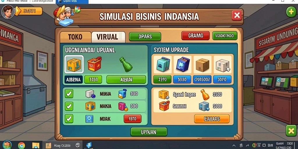 Antarmuka pengguna MARIATOGEL yang sederhana dan menarik.